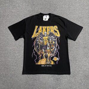 Warren Lotas Los Angeles Lakers Cool Angel Black T Shirt
